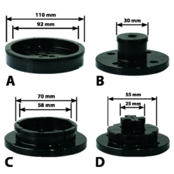 LEMAN - Coffret De 4 Machoires Pour Mandrin