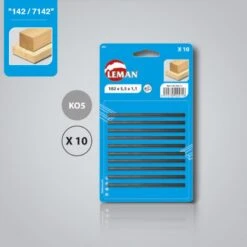 Leman - Lot De 10 Fers De Rabot Réversibles