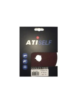 ATI - Disque Fibre Ă125mm Pour Le Bois Et MĂ©tal En Grain De 36, 80 Et 120