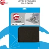 LEMAN - 4 FEUILLES TOILE EMERI 230X280 GR 40/60/100/150 -Outil Boutique Capture 30