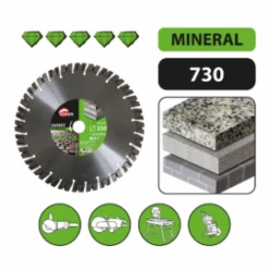LEMAN - 730 - Disque Diamant Segments Granit, Pierre Naturelle