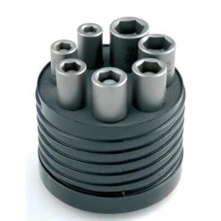 LEMAN - 7 Douilles Magnétiques 6 Pans 50mm