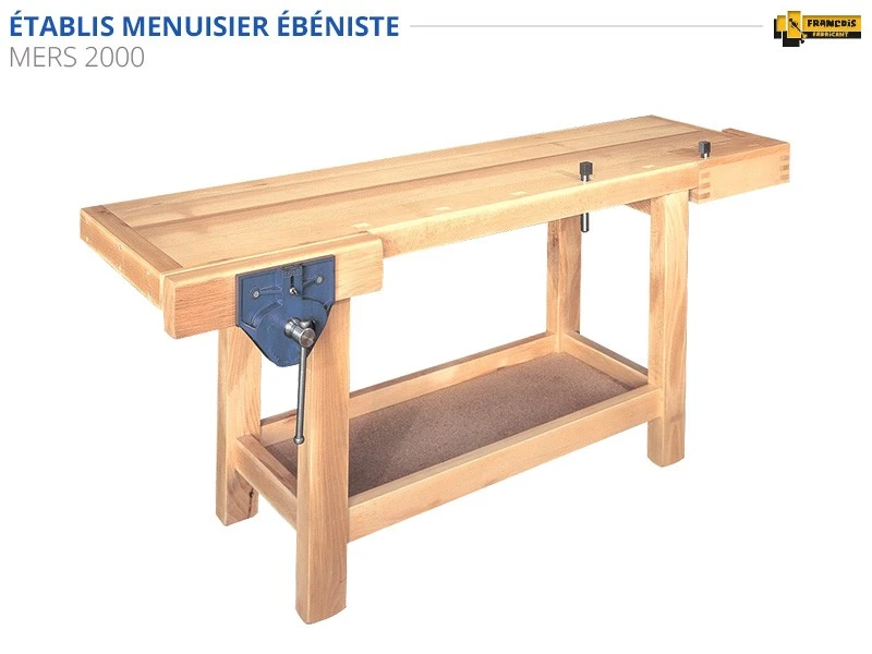 ETABLIS FRANCOIS - MERS Établis Menuisier Ébéniste Presse Avant à Serrage Rapide PR52 (1500, 2000, 2200, 2400 Mm) 3 ETABLIS FRANCOIS - MERS Établis Menuisier Ébéniste Presse Avant à Serrage Rapide PR52 (1500, 2000, 2200, 2400 Mm)