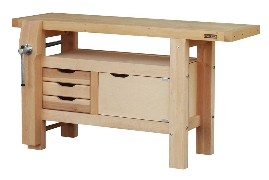 OUTIFRANCE - 0017152 Etabli Menuisier Professionnel à Caisson 1500mm - 1 Porte / 3 Tiroirs 3 OUTIFRANCE - 0017152 Etabli Menuisier Professionnel à Caisson 1500mm - 1 Porte / 3 Tiroirs