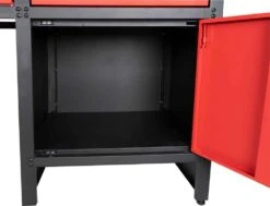 HOLZMANN - WT1700 Etabli Métallique De Travail 1700 Mm Avec Rangements 6 Tiroirs Et 1 Armoire -Outil Boutique HOLZMANN WT1700 Etabli de travail avec rangements 2