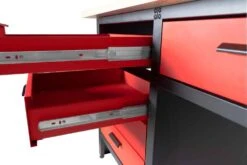 HOLZMANN - WT1700 Etabli Métallique De Travail 1700 Mm Avec Rangements 6 Tiroirs Et 1 Armoire -Outil Boutique HOLZMANN WT1700 Etabli de travail avec rangements 3