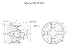 HOLZPROFI - DW-KIT-MINI Coffret Mandrin 4 Mors ø 70 Mm + Bague 1" X 8 TPI à M33 X 3,5 Mm -Outil Boutique HOLZPROFI Coffret mandrin o70mm DW KIT MINI 1