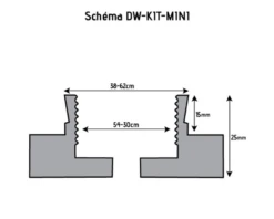 HOLZPROFI - DW-KIT-MINI Coffret Mandrin 4 Mors ø 70 Mm + Bague 1" X 8 TPI à M33 X 3,5 Mm -Outil Boutique HOLZPROFI Coffret mandrin o70mm DW KIT MINI 2