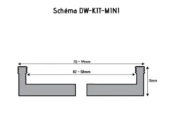 HOLZPROFI - DW-KIT-MINI Coffret Mandrin 4 Mors ø 70 Mm + Bague 1" X 8 TPI à M33 X 3,5 Mm -Outil Boutique HOLZPROFI Coffret mandrin o70mm DW KIT MINI 6