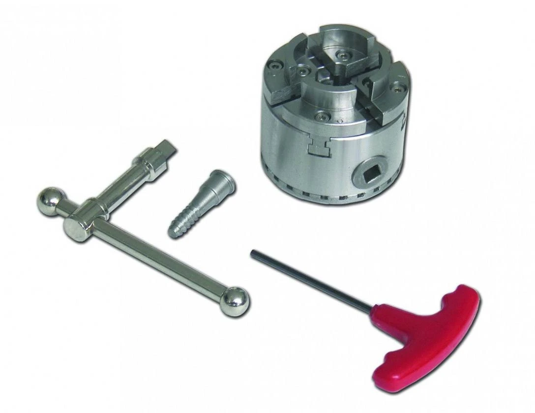 HOLZPROFI - DW-MAN-MINI - Mandrin 4 Mors Ø70 Mm Avec Queue De Cochon 3 HOLZPROFI - DW-MAN-MINI - Mandrin 4 Mors Ø70 Mm Avec Queue De Cochon