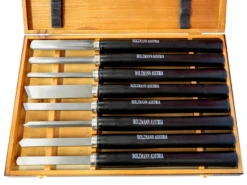 HOLZMANN - H8TLG Coffret De 8 Outils De Tournage Acier Au Chrome