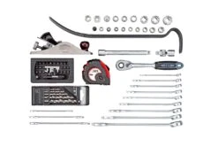 JET - Y-118WB - Coffret De 118 Outils Spéciaux Pour Le Bois-Menuiserie (Rabot, Clés, Mèches, Scie, équerre, Niveau, Pinces Etc.) -Outil Boutique JET Y 118W Coffret de 118 Outils Speciaux pour le Bois Y 2