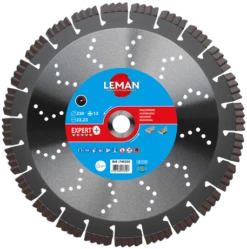 LEMAN - 740 - Disque Diamant Segments Béton Armé, Granit (différents Diamètre Disponibles)