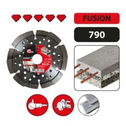 LEMAN - 790 - Disque Diamant Segment à Rainurer Béton Armé