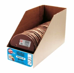LEMAN - 8 DISQUES VELCRO 8 OU 6 TROUS ø115 | 125 | 150 MM GR40 | 80 | 120 -Outil Boutique LEMAN 8 DISQUES VELCRO 8 OU 6 TROUS o115 125 150 MM GR40