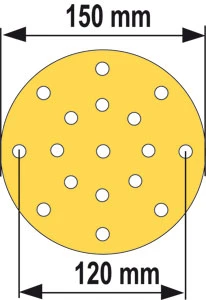 LEMAN - Lot De 50 Disques Velcro Brun Pour Ponceuse Orbitale Diamètre 150 Mm