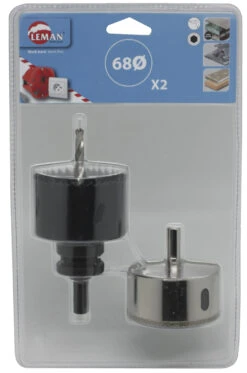 LEMAN - Lot De 2 Trépans Dia 68 Mm