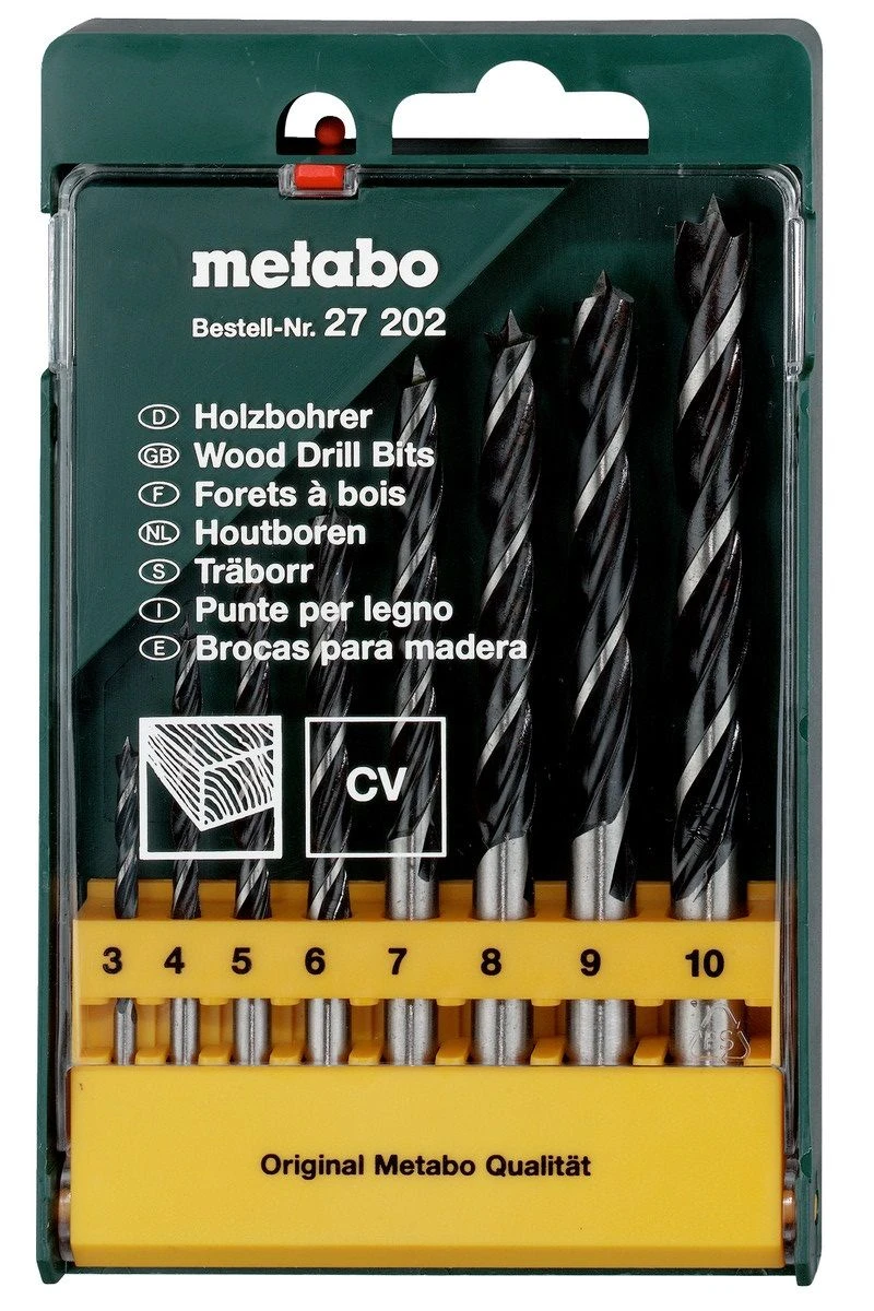 METABO - 627202000 Coffret De 8 Mèches à Bois 3 METABO - 627202000 Coffret De 8 Mèches à Bois