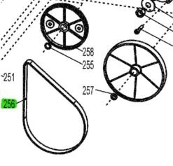 METABO - Courroie Plate Rep. 256 Pour HC 260 C 2,20 WNB -Outil Boutique METABO Courroie plate rep 256 pour HC 260 C 2 20 WNB 344 2
