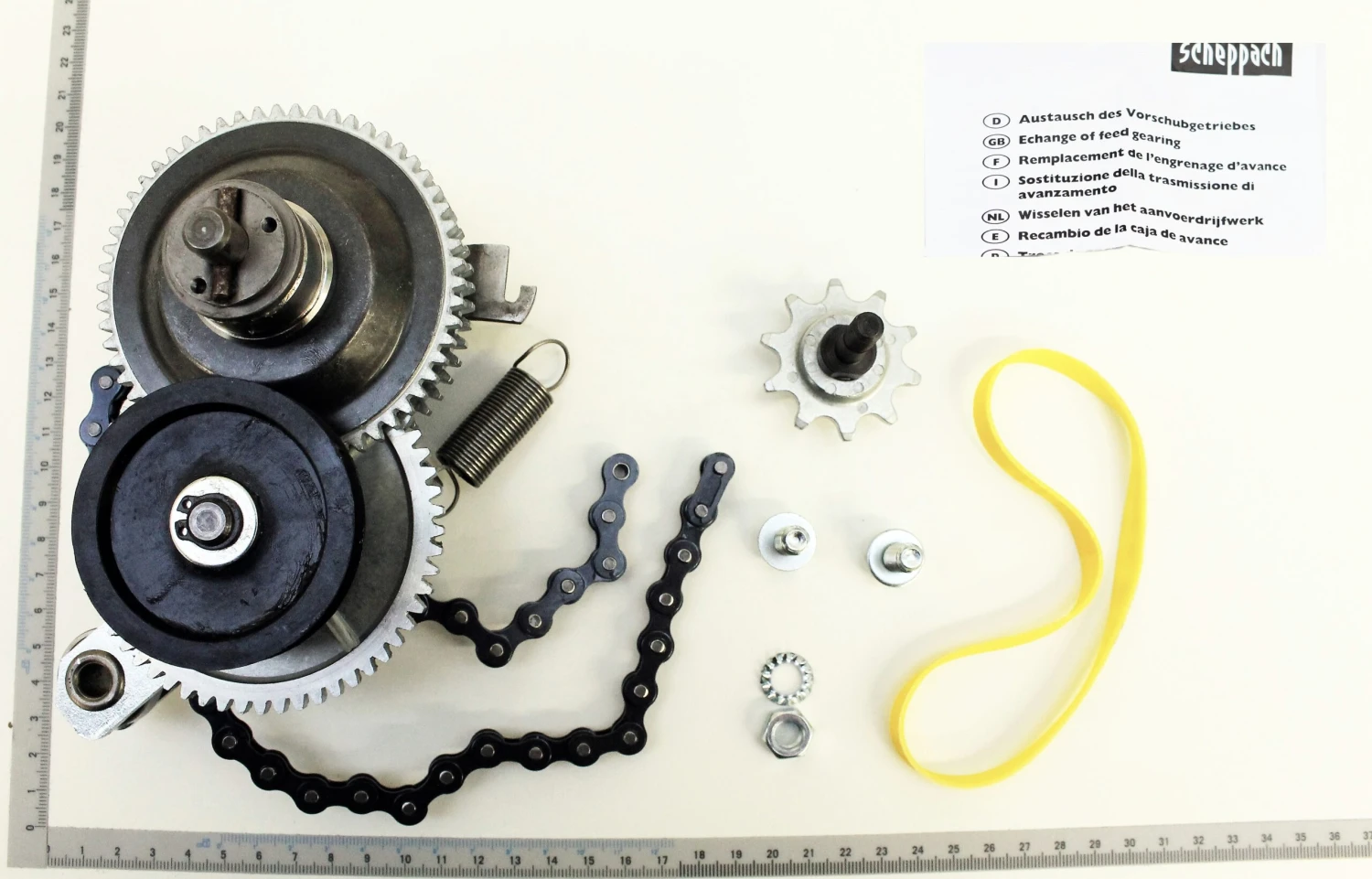 SCHEPPACH - Kit D'engrenage D'avance Pour Dégauchisseuse Raboteuse Kity, Scheppach 3 SCHEPPACH - Kit D'engrenage D'avance Pour Dégauchisseuse Raboteuse Kity, Scheppach