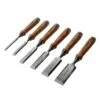 HOLZMANN - SES6TLG - Coffret De 6 Ciseaux à Bois HSS - Largeur 6 à 38 Mm -Outil Boutique SES6TLG Coffret de 6 Ciseaux a Bois Holzmann