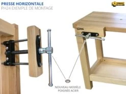 ÉTABLIS FRANÇOIS - EMH Etablis Menuisier Avec Presse Avant Horizontale PH28 12 ÉTABLIS FRANÇOIS - EMH Etablis Menuisier Avec Presse Avant Horizontale PH28 -Outil Boutique eTABLIS FRANcOIS EMH Etablis menuisier avec presse avant 7