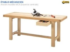 ÉTABLIS FRANÇOIS - MCN Etabli Mécanicien De Qualité Professionnelle Avec Largeur Plateau 700 Mm Et 2 Tiroirs -Outil Boutique eTABLIS FRANcOIS MCN Etabli mecanicien de qualite profes 3
