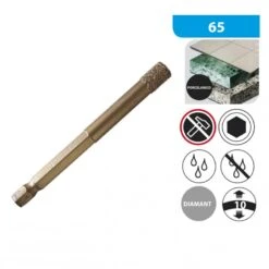 Foret Diamanté - Grès Cérame (Ø 6, 8 Ou 10 Mm) -Outil Boutique foret diamante gres cerame o 6 8 ou 10 mm 65 2