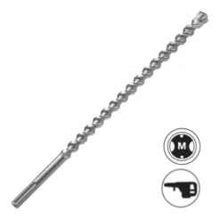 Foret SDS Max - 4 Taillants - Béton Armé (différents Diamètres Disponibles)